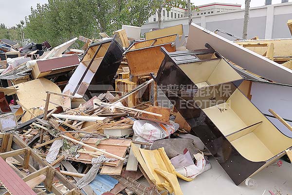 大件家具破碎設(shè)備廠家，大件家具破碎工藝流程介紹